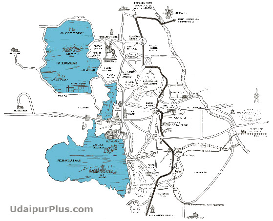 Udaipur-Map